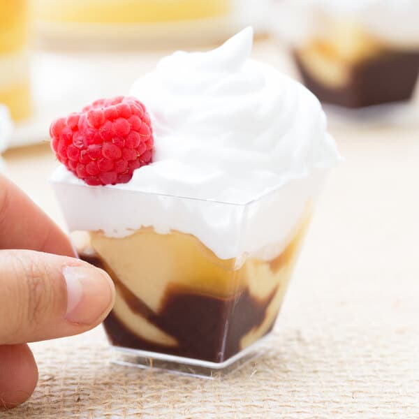 WNA Comet APTSQSHOT2 Petites 1.75 oz. Square Plastic Tasting Glass