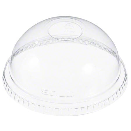 Solo DLR662 Clear PET Dome Lid with 1" Hole