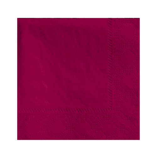 Hoffmaster 4.75 " Regal Embossed 2-Ply Burgundy Beverage Napkins