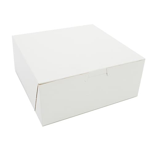 Southern Champion 7" x 7" x 3" White Non-Window Bakery Box
