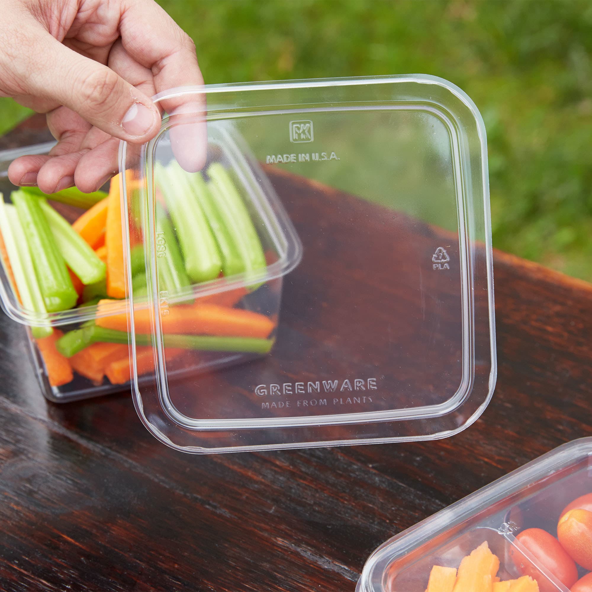 Fabri-Kal LGS6 Greenware Clear PLA Plastic Compostable Lid
