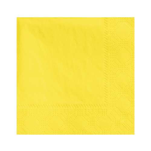 Hoffmaster 4.75 " Regal Embossed 2-Ply Sun Yellow Beverage Napkins