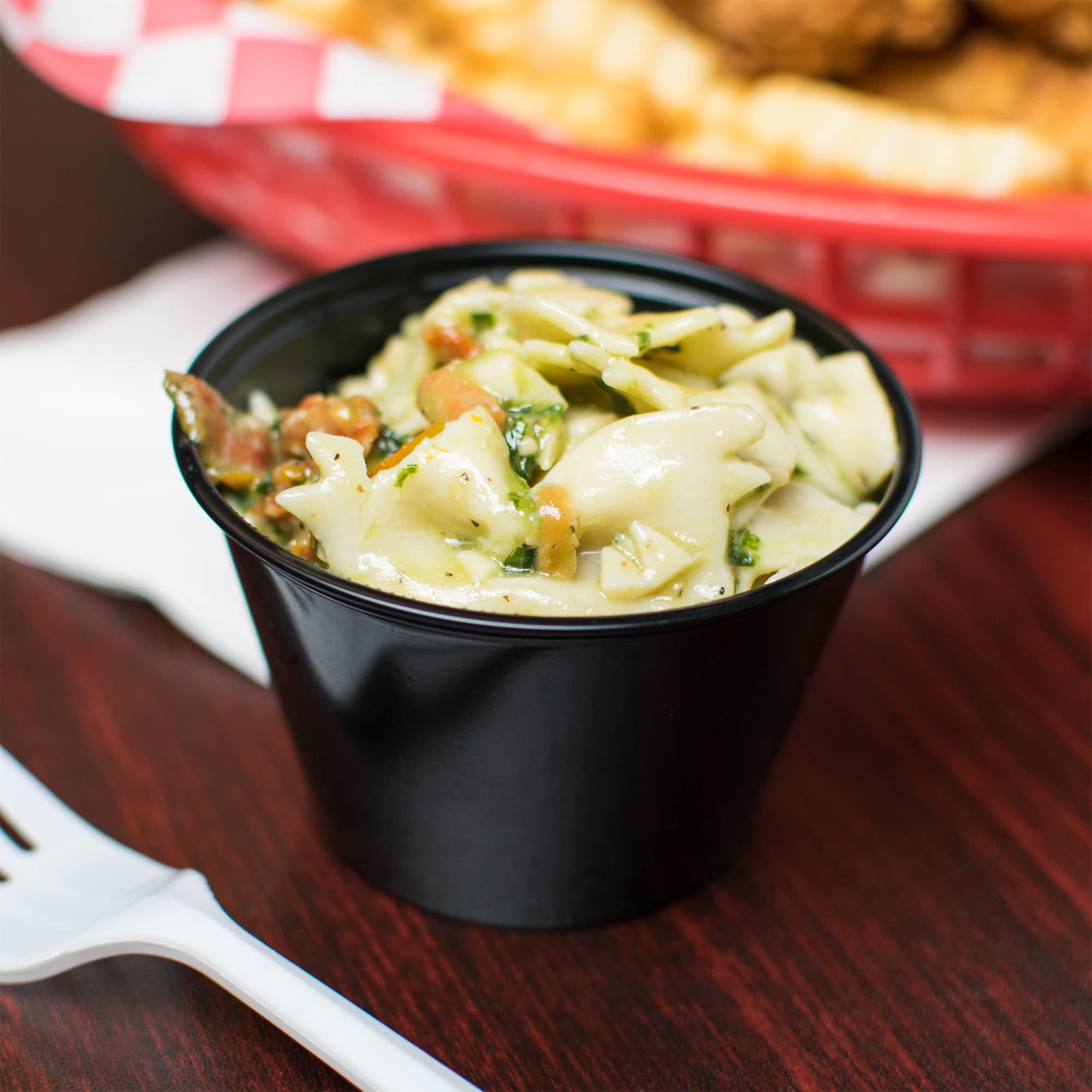 Solo P400BLK 4 oz. Black Polystyrene Souffle Cup / Portion Cup