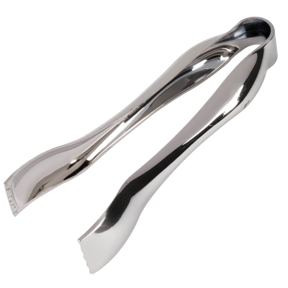Sabert 6 1/4" Disposable Silver Plastic Serving Tongs