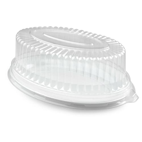 Fineline 14" x 21" x 4" Oval PETE Catering Tray Dome Lid