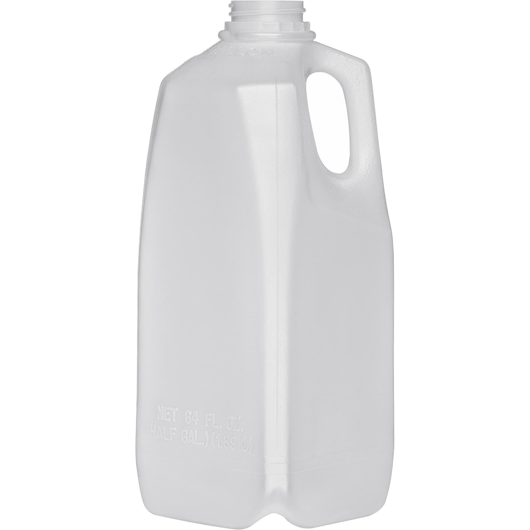 1/2 gal Natural HDPE Plastic Beverage Containers (Cap Not Included)