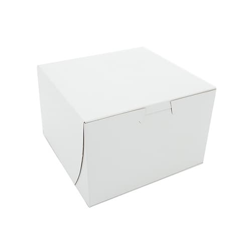 Southern Champion 6" x 6" x 4" White Non-Window Bakery Box