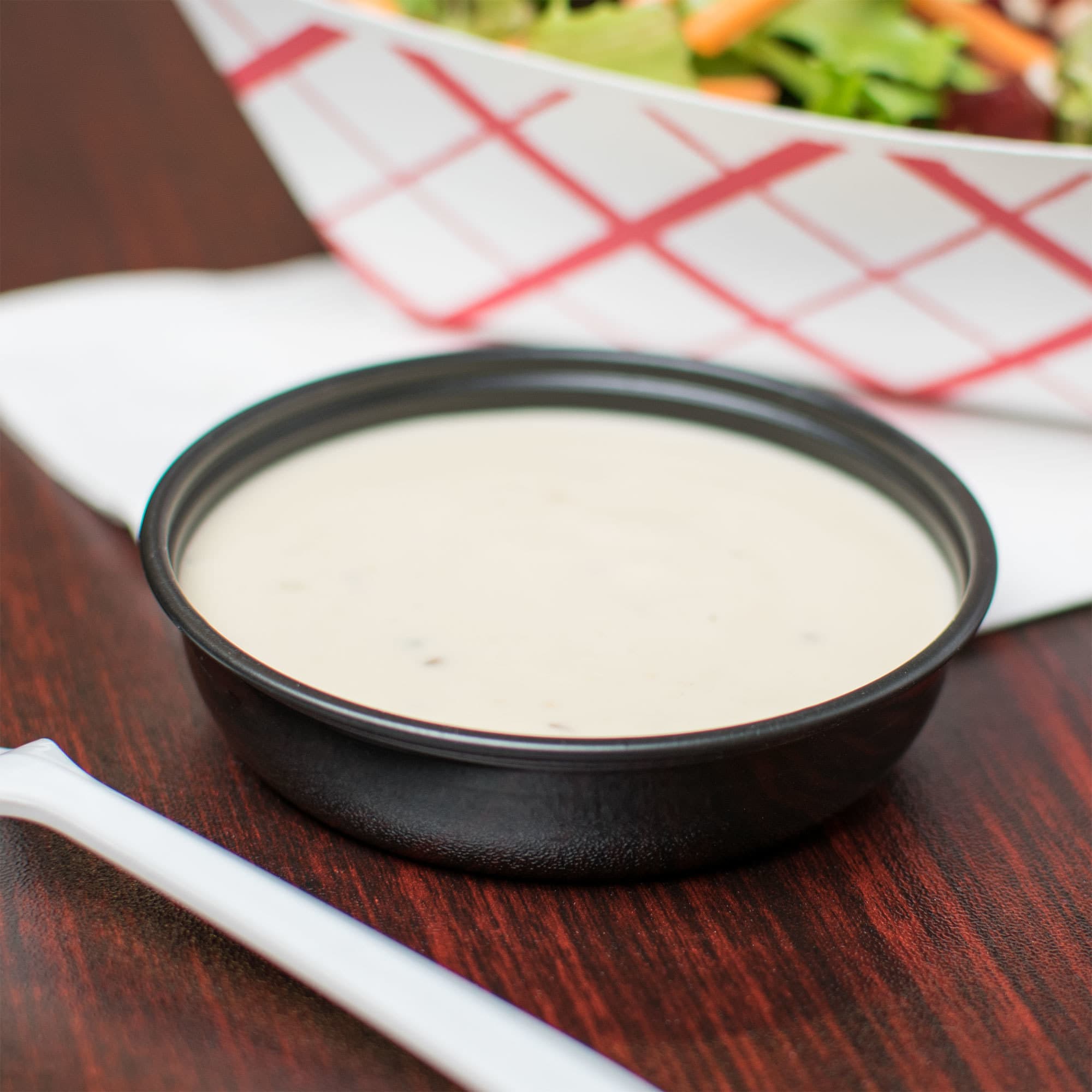 Solo Sauces, Sides, and Sweets™ DSS2 2.5 oz. Black Wide Sauce / Portion Cup
