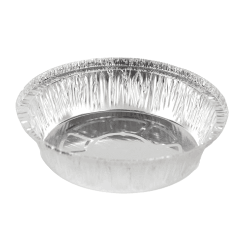 Western Plastics 7" Round Standard Weight Foil Take-Out Pan
