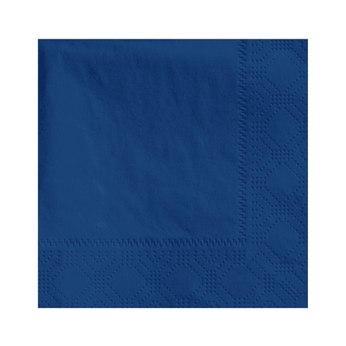 Hoffmaster 4.75 " Regal Embossed 2-Ply Navy Blue Beverage Napkins