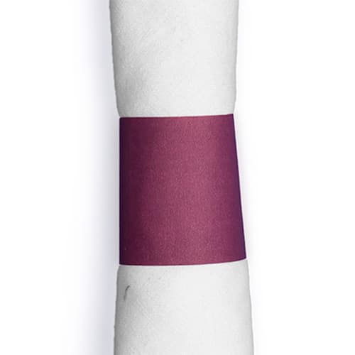 Rofson Burgundy Self-Adhering Paper Napkin Band