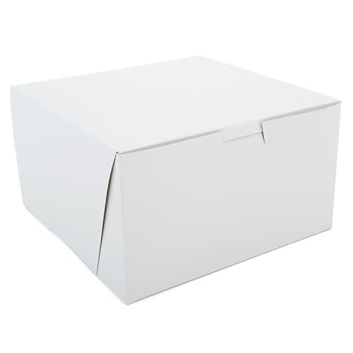 Southern Champion 7" x 7" x 4" White Non-Window Bakery Box