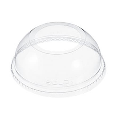 Solo DLW626 Clear PET Dome Lid with 2" Hole