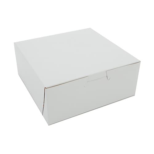 Southern Champion 6" x 6" x 2.5" White Non-Window Bakery Box