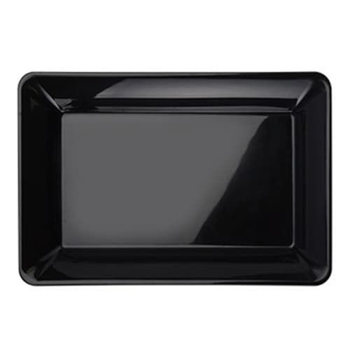 Fineline RC572PP.BK ReForm 10" x 14" Black Polypropylene Rectangular Tray