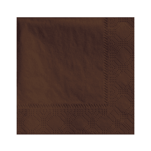 Hoffmaster 4.75 " Regal Embossed 2-Ply Chocolate Brown Beverage Napkins