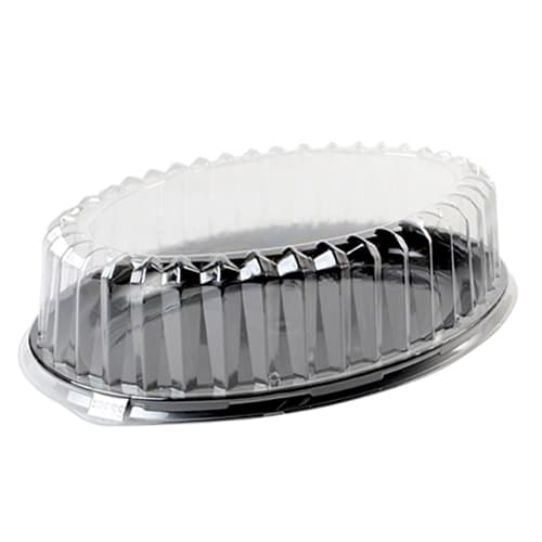 Fineline 16" x 11" x 3.75" Oval PETE Catering Tray Dome Lid