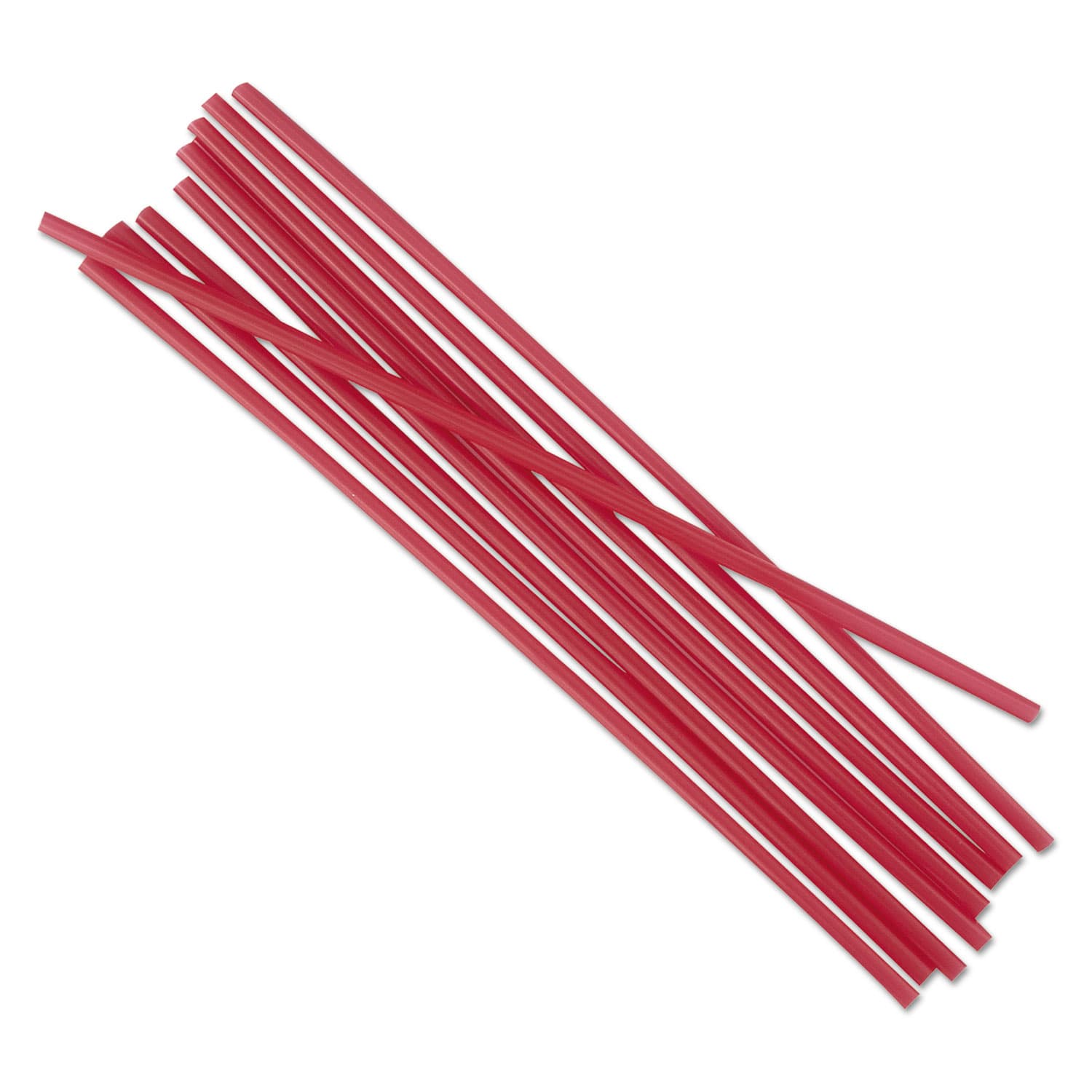 Boardwalk® Single-Tube Stir-Straws, 5 1/4″, Red, 1000/Pack, 10/Carton