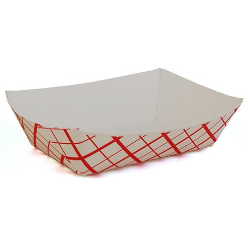 Specialty Quality Packaging #200 2 lb. Red Check Food Tray