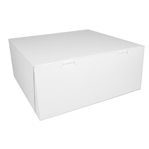 Southern Champion 14" x 14" x 6" White Non-Window Bakery Box